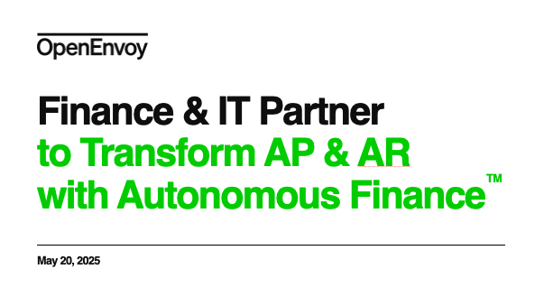 Finance & IT Partner to Transform AP & AR with Autonomous Finance