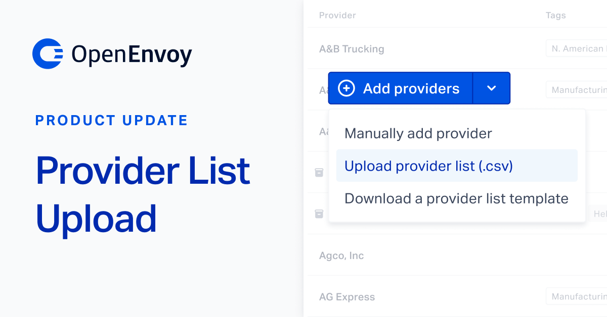 Provider List Upload